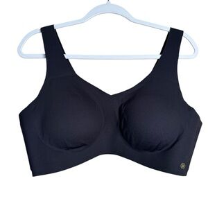 Honeylove SoftForm V-Neck Bra Black Size 2X Removable Padding A11